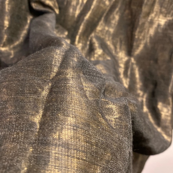 Carmen Marc Valvo Signature Maxi Skirt 8 Women Green Aline Shiny Elegant Party - Picture 15 of 15